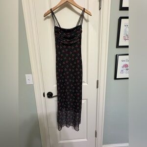 See You Monday Black Cherry Maxi Dress